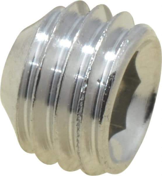 Value Collection - 1/4-28 UNF, 3/16" OAL, Cup Point Set Screw - Grade 18-8 Stainless Steel, 1/8" Key - USA Tool & Supply
