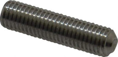 Value Collection - 1/4-28 UNF, 1" OAL, Cup Point Set Screw - Grade 18-8 Stainless Steel, 1/8" Key - USA Tool & Supply