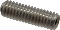 Value Collection - 5/16-18 UNC, 1" OAL, Cup Point Set Screw - Grade 18-8 Stainless Steel, 3/32" Key - USA Tool & Supply