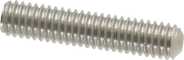 Value Collection - 5/16-18 UNC, 1-1/2" OAL, Cup Point Set Screw - Grade 18-8 Stainless Steel, 3/32" Key - USA Tool & Supply