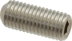 Value Collection - 5/16-24 UNF, 3/4" OAL, Cup Point Set Screw - Grade 18-8 Stainless Steel, 5/32" Key - USA Tool & Supply