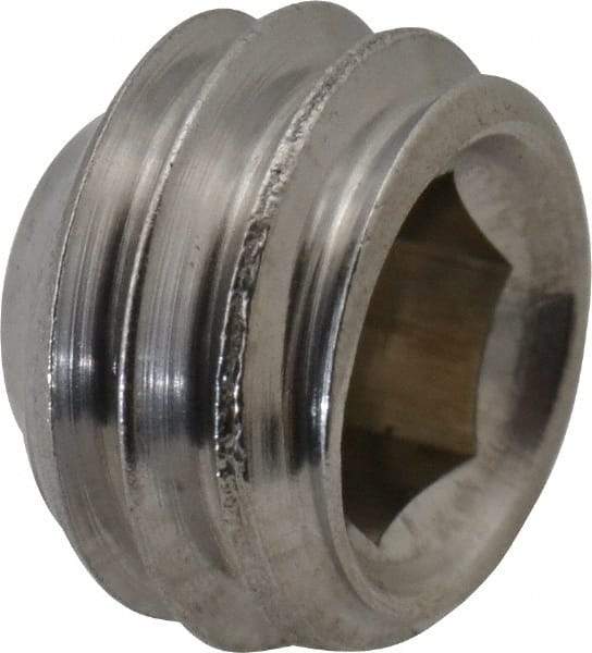 Value Collection - 3/8-16 UNC, 1/4" OAL, Cup Point Set Screw - Grade 18-8 Stainless Steel, 3/16" Key - USA Tool & Supply