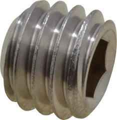 Value Collection - 3/8-16 UNC, 5/16" OAL, Cup Point Set Screw - Grade 18-8 Stainless Steel, 3/16" Key - USA Tool & Supply
