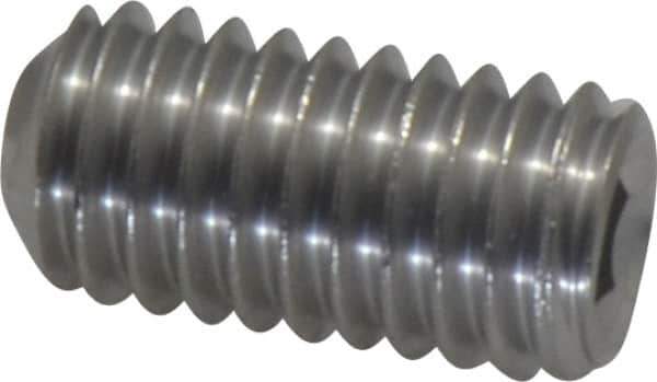 Value Collection - 3/8-16 UNC, 3/4" OAL, Cup Point Set Screw - Grade 18-8 Stainless Steel, 3/16" Key - USA Tool & Supply