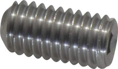 Value Collection - 3/8-16 UNC, 3/4" OAL, Cup Point Set Screw - Grade 18-8 Stainless Steel, 3/16" Key - USA Tool & Supply