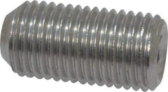 Value Collection - 3/8-24 UNF, 3/4" OAL, Cup Point Set Screw - Grade 18-8 Stainless Steel, 3/16" Key - USA Tool & Supply