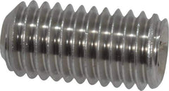 Value Collection - 1/2-13 UNC, 1" OAL, Cup Point Set Screw - Grade 18-8 Stainless Steel, 1/4" Key - USA Tool & Supply