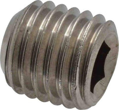 Value Collection - 3/4-10 UNC, 3/4" OAL, Cup Point Set Screw - Grade 18-8 Stainless Steel, 3/8" Key - USA Tool & Supply