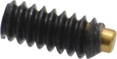 Made in USA - #4-40 UNC, 1/4" Length of Thread, Soft Tip Point Set Screw - Grade 8 Alloy Steel - USA Tool & Supply