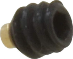Made in USA - #6-32 UNC, 1/8" Length of Thread, Soft Tip Point Set Screw - Grade 8 Alloy Steel - USA Tool & Supply