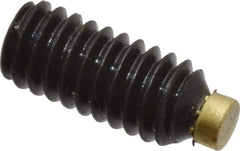 Made in USA - #8-32 UNC, 3/8" Length of Thread, Soft Tip Point Set Screw - Grade 8 Alloy Steel - USA Tool & Supply