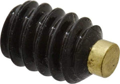 Made in USA - #10-24 UNC, 1/4" Length of Thread, Soft Tip Point Set Screw - Grade 8 Alloy Steel - USA Tool & Supply