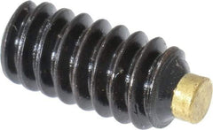Made in USA - #10-24 UNC, 3/8" Length of Thread, Soft Tip Point Set Screw - Grade 8 Alloy Steel - USA Tool & Supply