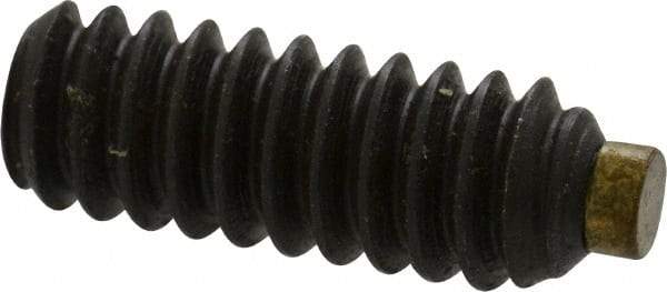 Made in USA - #10-24 UNC, 1/2" Length of Thread, Soft Tip Point Set Screw - Grade 8 Alloy Steel - USA Tool & Supply