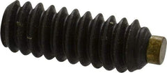 Made in USA - #10-24 UNC, 1/2" Length of Thread, Soft Tip Point Set Screw - Grade 8 Alloy Steel - USA Tool & Supply