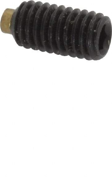 Made in USA - #10-32 UNF, 3/8" Length of Thread, Soft Tip Point Set Screw - Grade 8 Alloy Steel - USA Tool & Supply