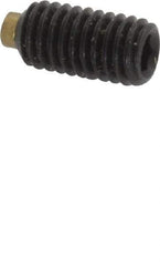 Made in USA - #10-32 UNF, 3/8" Length of Thread, Soft Tip Point Set Screw - Grade 8 Alloy Steel - USA Tool & Supply