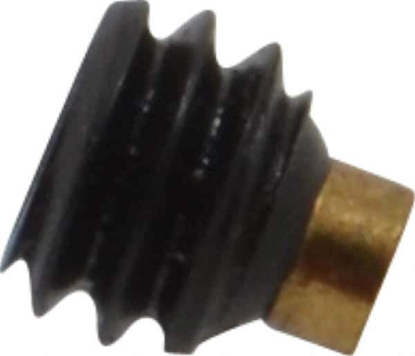 Made in USA - 1/4-20 UNC, 3/16" Length of Thread, Soft Tip Point Set Screw - Grade 8 Alloy Steel - USA Tool & Supply