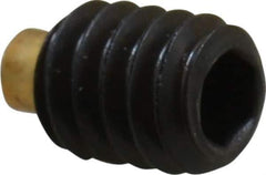 Made in USA - 1/4-20 UNC, 5/16" Length of Thread, Soft Tip Point Set Screw - Grade 8 Alloy Steel - USA Tool & Supply