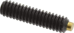 Made in USA - 1/4-20 UNC, 1" Length of Thread, Soft Tip Point Set Screw - Grade 8 Alloy Steel - USA Tool & Supply