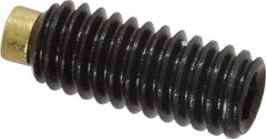 Made in USA - 5/16-18 UNC, 3/4" Length of Thread, Soft Tip Point Set Screw - Grade 8 Alloy Steel - USA Tool & Supply