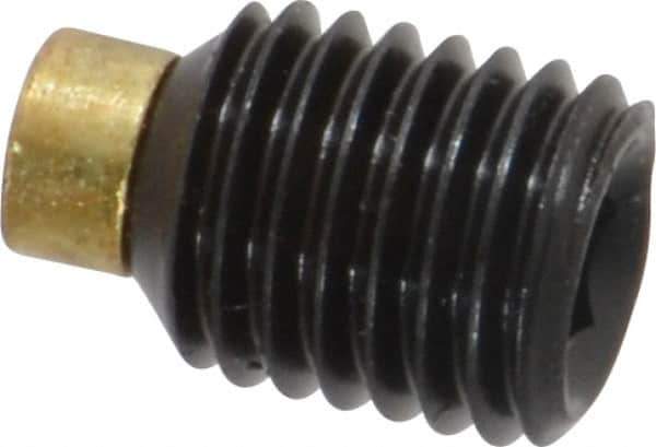 Made in USA - 5/16-24 UNF, 3/8" Length of Thread, Soft Tip Point Set Screw - Grade 8 Alloy Steel - USA Tool & Supply