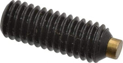 Made in USA - 3/8-16 UNC, 1" Length of Thread, Soft Tip Point Set Screw - Grade 8 Alloy Steel - USA Tool & Supply