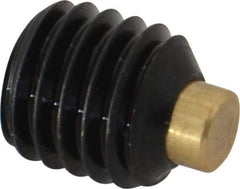 Made in USA - 1/2-13 UNC, 1/2" Length of Thread, Soft Tip Point Set Screw - Grade 8 Alloy Steel - USA Tool & Supply