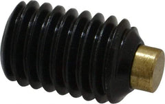 Made in USA - 1/2-13 UNC, 3/4" Length of Thread, Soft Tip Point Set Screw - Grade 8 Alloy Steel - USA Tool & Supply