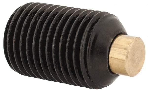 Made in USA - 1/2-20 UNF, 3/4" Length of Thread, Soft Tip Point Set Screw - Grade 8 Alloy Steel - USA Tool & Supply