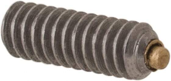 Made in USA - #2-56 UNC, 1/4" Length of Thread, Soft Tip Point Set Screw - Grade 18-8 Stainless Steel - USA Tool & Supply