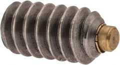 Made in USA - #6-32 UNC, 1/4" Length of Thread, Soft Tip Point Set Screw - Grade 18-8 Stainless Steel - USA Tool & Supply