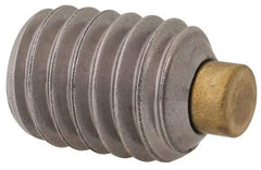 Made in USA - 3/8-16 UNC, 1/2" Length of Thread, Soft Tip Point Set Screw - Grade 18-8 Stainless Steel - USA Tool & Supply