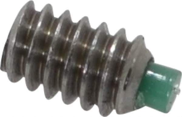 Made in USA - #2-56 UNC, 1/8" Length of Thread, Soft Tip Point Set Screw - Grade 18-8 Stainless Steel - USA Tool & Supply