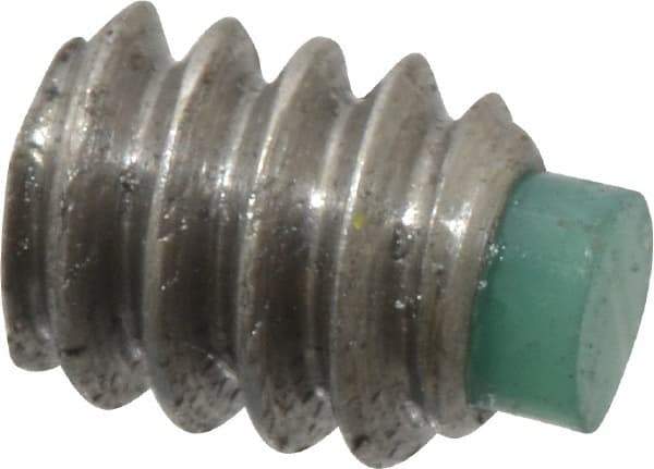Made in USA - #4-40 UNC, 1/8" Length of Thread, Soft Tip Point Set Screw - Grade 18-8 Stainless Steel - USA Tool & Supply