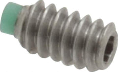 Made in USA - #4-40 UNC, 3/16" Length of Thread, Soft Tip Point Set Screw - Grade 18-8 Stainless Steel - USA Tool & Supply