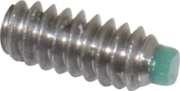 Made in USA - #4-40 UNC, 1/4" Length of Thread, Soft Tip Point Set Screw - Grade 18-8 Stainless Steel - USA Tool & Supply