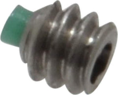 Made in USA - #6-32 UNC, 1/8" Length of Thread, Soft Tip Point Set Screw - Grade 18-8 Stainless Steel - USA Tool & Supply