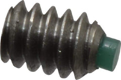 Made in USA - #6-32 UNC, 3/16" Length of Thread, Soft Tip Point Set Screw - Grade 18-8 Stainless Steel - USA Tool & Supply