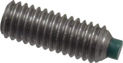 Made in USA - #10-32 UNF, 1/2" Length of Thread, Soft Tip Point Set Screw - Grade 18-8 Stainless Steel - USA Tool & Supply