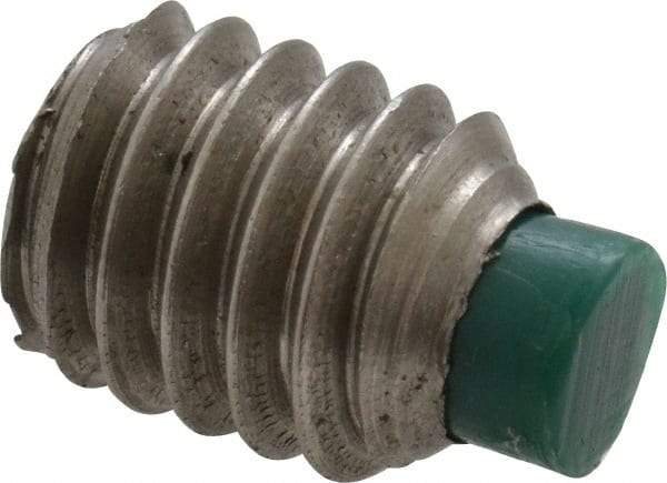 Made in USA - 5/16-18 UNC, 3/8" Length of Thread, Soft Tip Point Set Screw - Grade 18-8 Stainless Steel - USA Tool & Supply