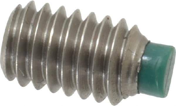 Made in USA - 5/16-18 UNC, 1/2" Length of Thread, Soft Tip Point Set Screw - Grade 18-8 Stainless Steel - USA Tool & Supply