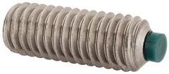 Made in USA - 3/8-16 UNC, 1" Length of Thread, Soft Tip Point Set Screw - Grade 18-8 Stainless Steel - USA Tool & Supply