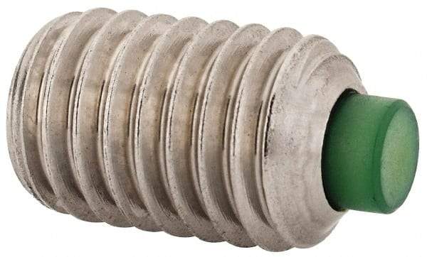 Made in USA - 1/2-13 UNC, 3/4" Length of Thread, Soft Tip Point Set Screw - Grade 18-8 Stainless Steel - USA Tool & Supply