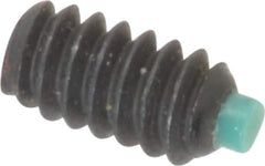 Made in USA - #6-32 UNC, 1/4" Length of Thread, Soft Tip Point Set Screw - Grade 8 Alloy Steel - USA Tool & Supply