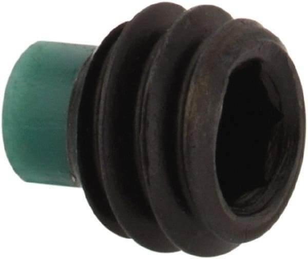 Made in USA - #8-32 UNC, 1/8" Length of Thread, Soft Tip Point Set Screw - Grade 8 Alloy Steel - USA Tool & Supply