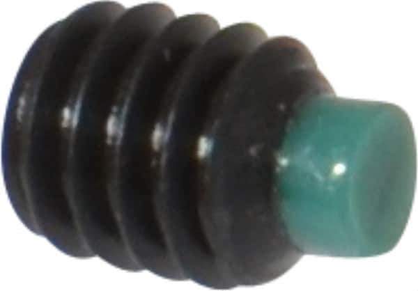 Made in USA - #8-32 UNC, 3/16" Length of Thread, Soft Tip Point Set Screw - Grade 8 Alloy Steel - USA Tool & Supply