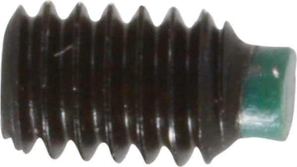 Made in USA - #8-32 UNC, 1/4" Length of Thread, Soft Tip Point Set Screw - Grade 8 Alloy Steel - USA Tool & Supply