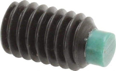 Made in USA - 5/16-18 UNC, 1/2" Length of Thread, Soft Tip Point Set Screw - Grade 8 Alloy Steel - USA Tool & Supply