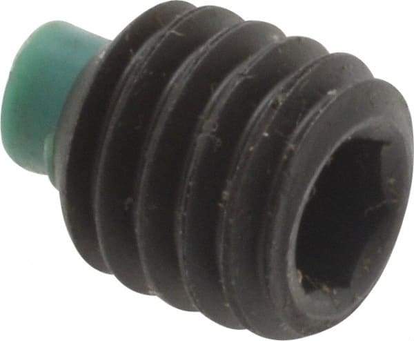 Made in USA - 3/8-16 UNC, 3/8" Length of Thread, Soft Tip Point Set Screw - Grade 8 Alloy Steel - USA Tool & Supply